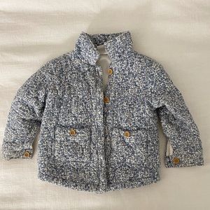 H&M Quilted Baby Girl’s Jacket size 18 months.